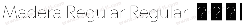 Madera Regular Regular字体转换